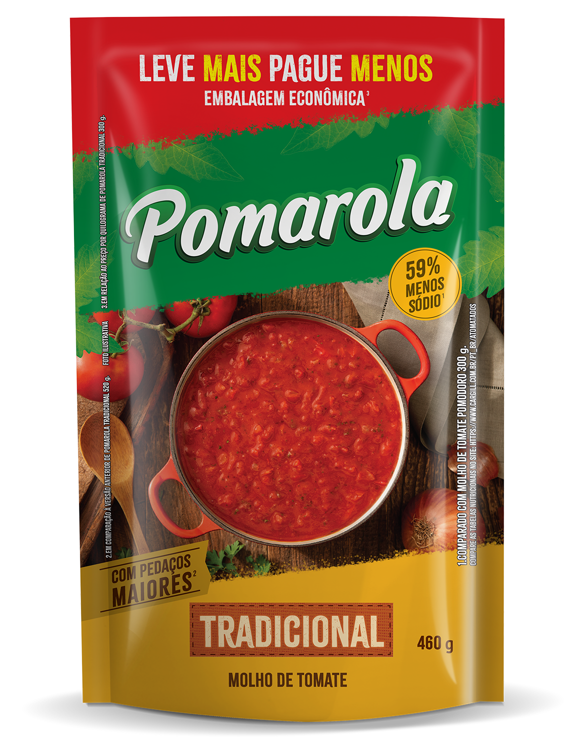 MOLHO DE TOM. POMAROLA 460GR TRADICION