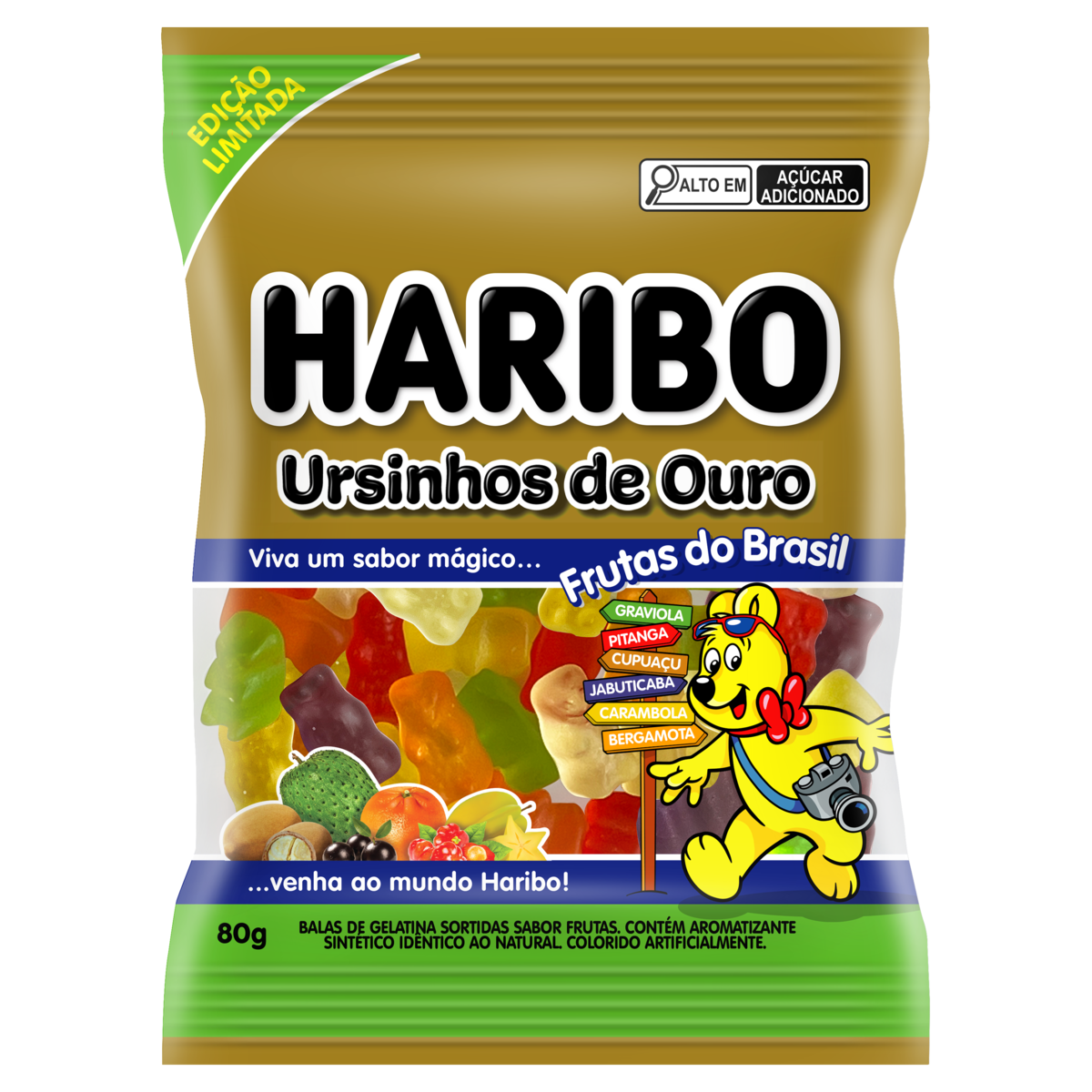 *BALA DE GELATINA 80GR URSINHOS DE OURO
