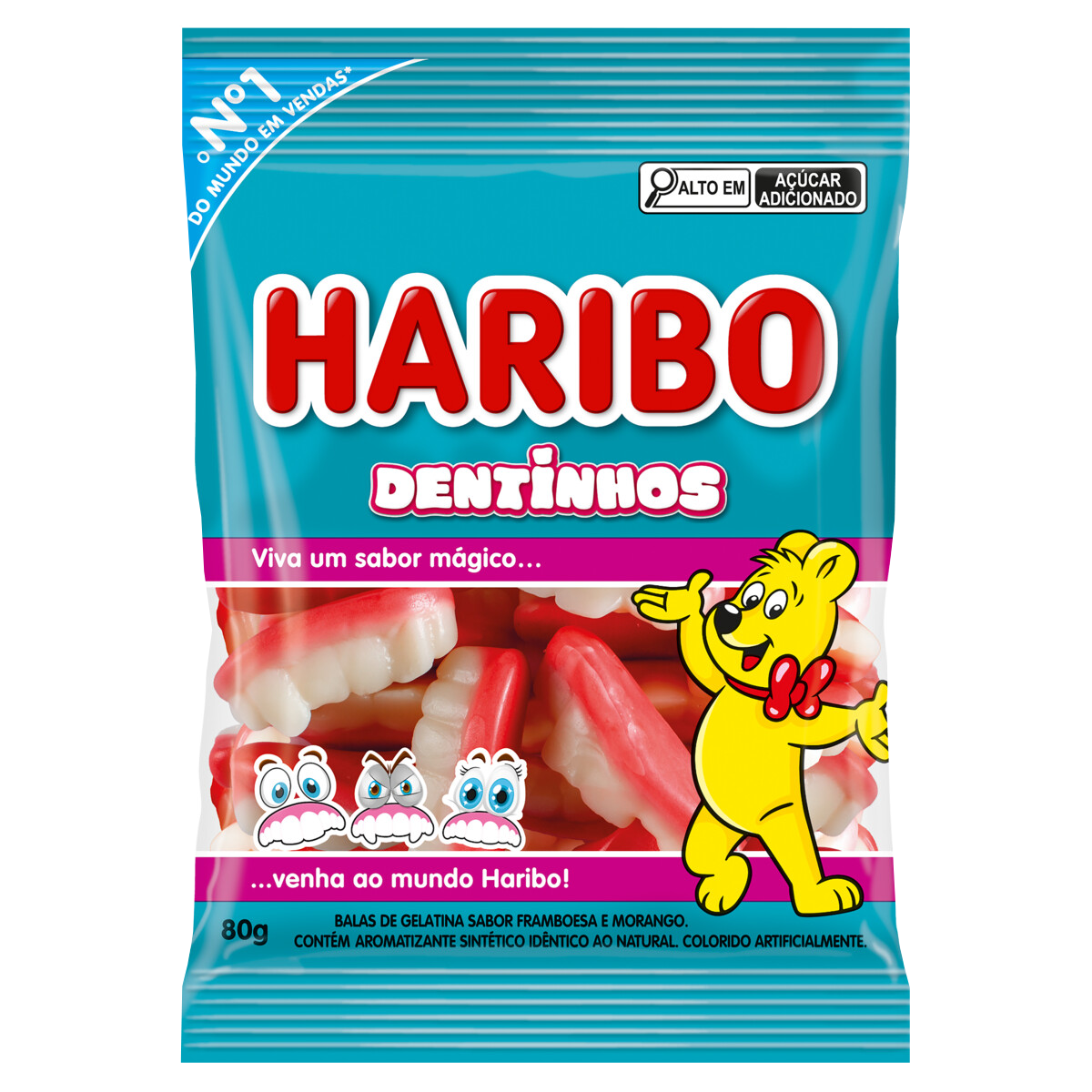 SOH BALA DE GEL. 80GR HARIBO DENTINHOS