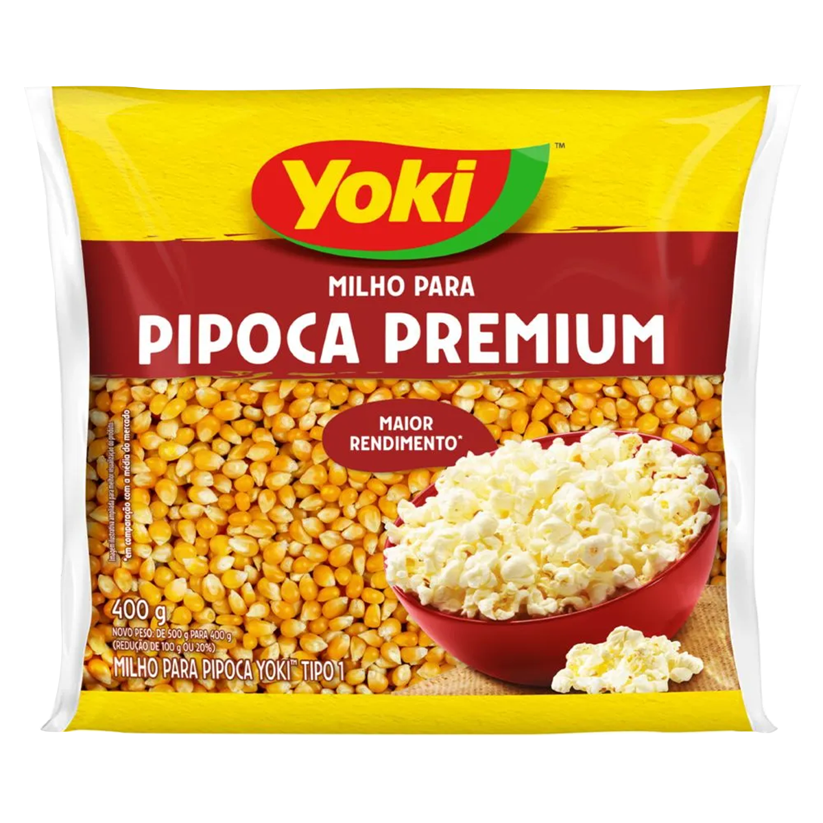 MILHO PIPOCA YOKI 400GR PREMIUM