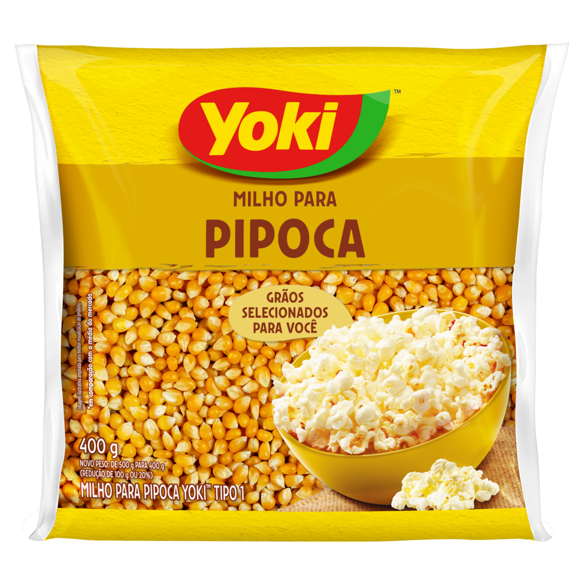 MILHO PIPOCA YOKI 400GR