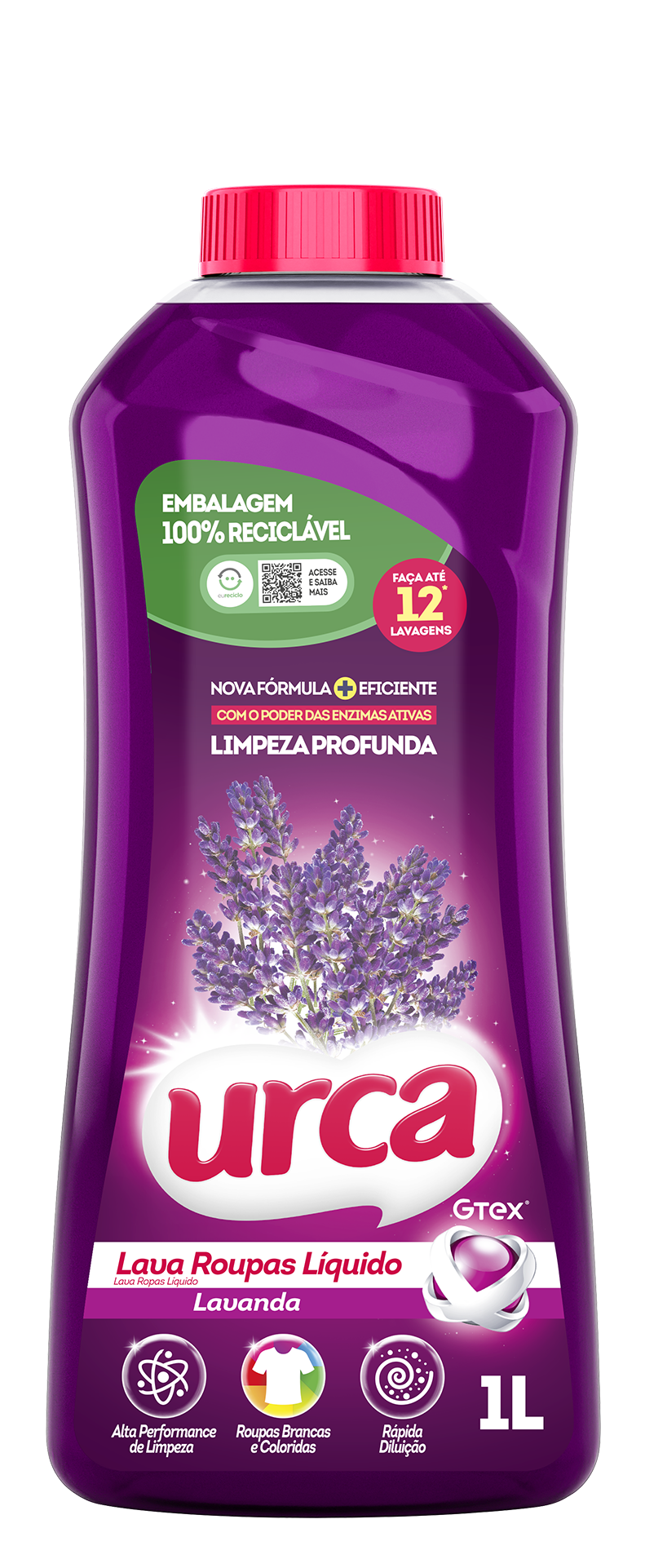 LAVA ROUPAS LIQ.1LT URCA LAVANDA