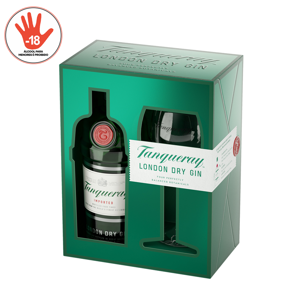 KIT TACA MAIS GIN TANQUERAY 750ML LONDON