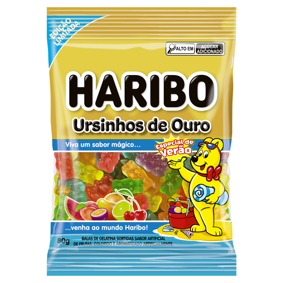BALA DE GELATINA 80GR URSINHOS DE OURO