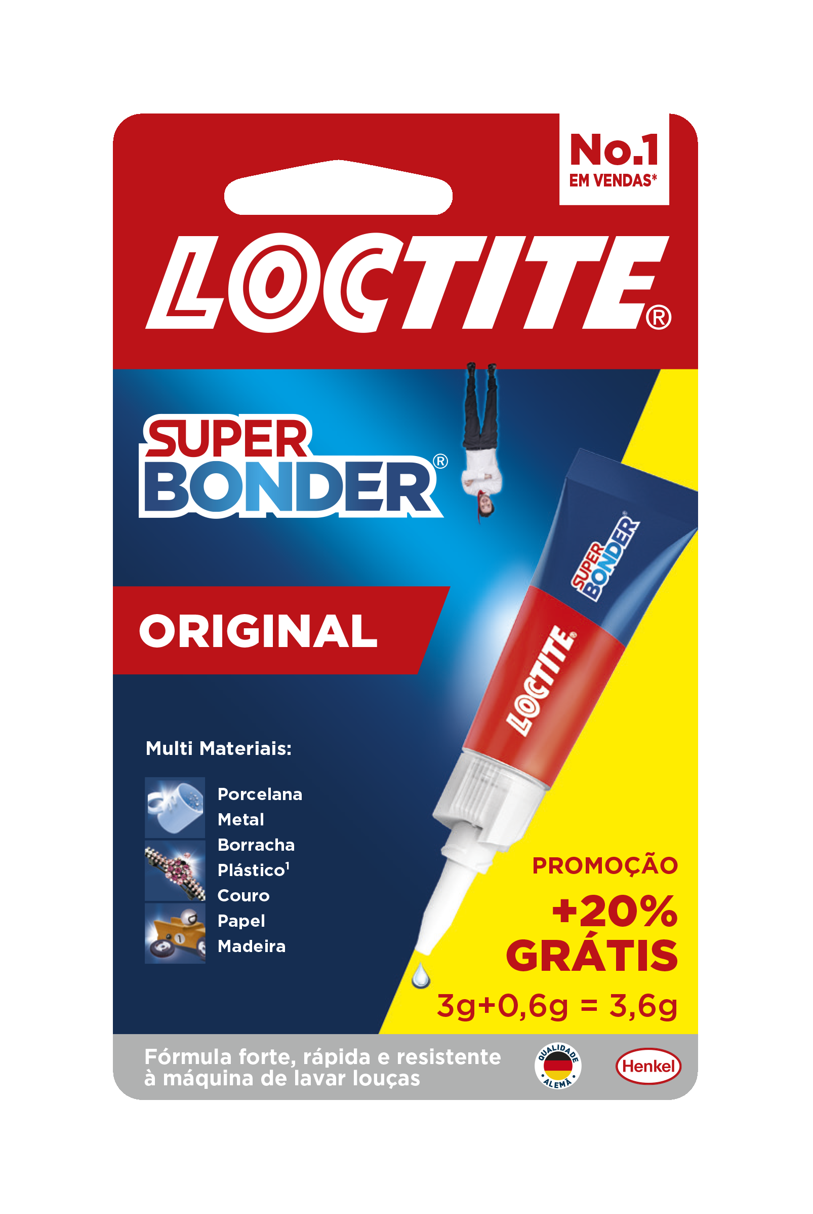 SUPER BONDER 3,6GR GRATIS 0,06GR LOCTITE