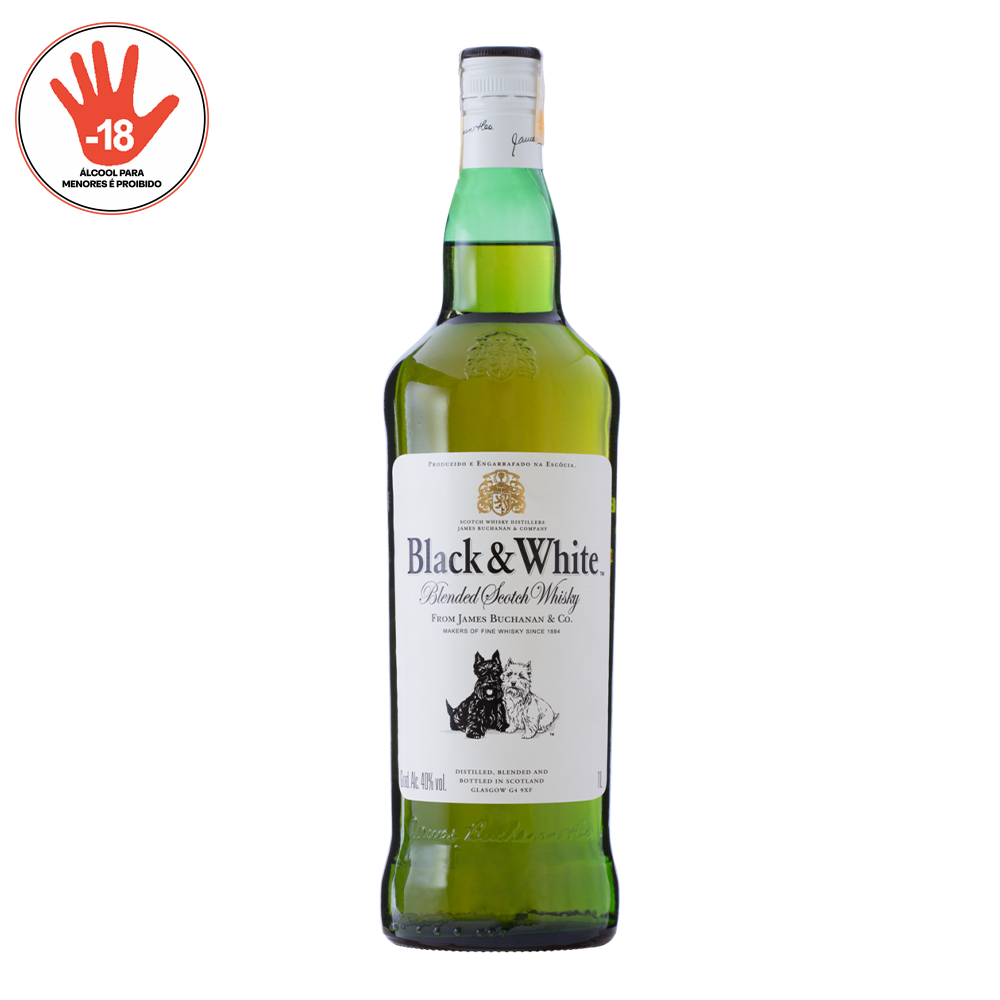 WHISKY BLACK E WHITE 1000ML 8-A