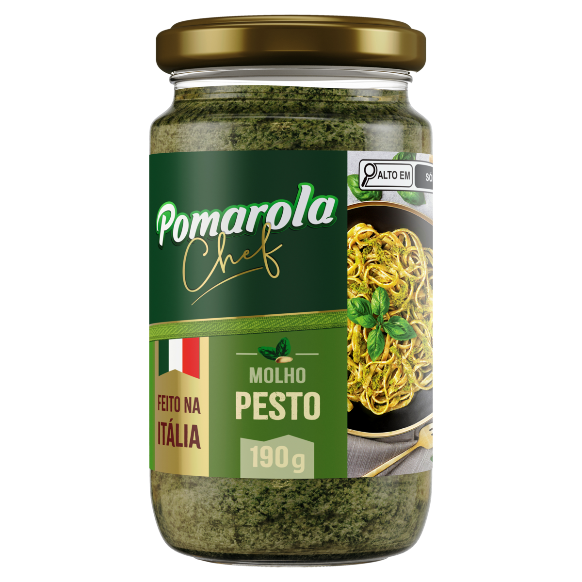 MOLHO PESTO POMAROLA CHEF190GR VD