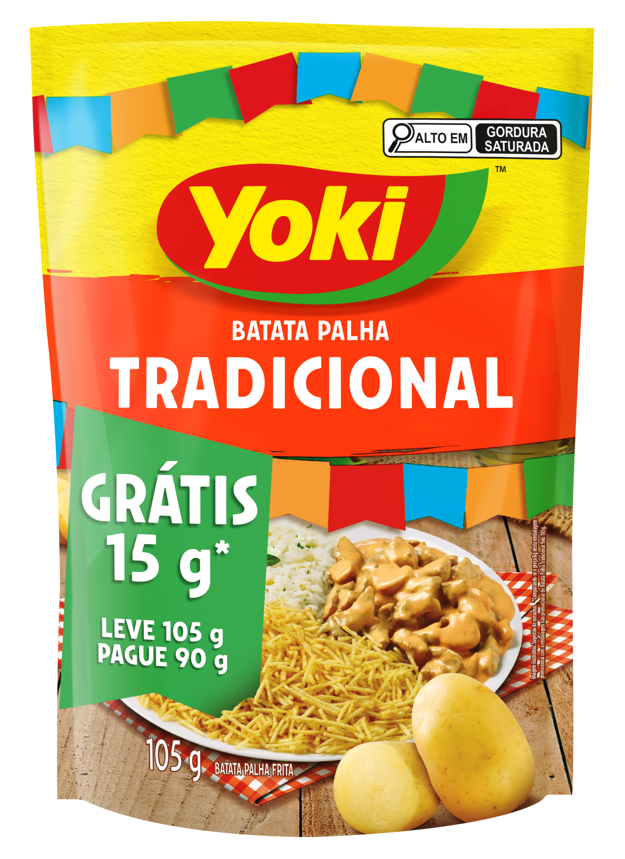BATATA PALHA YOKI LV105GR PG90GR TRAD.