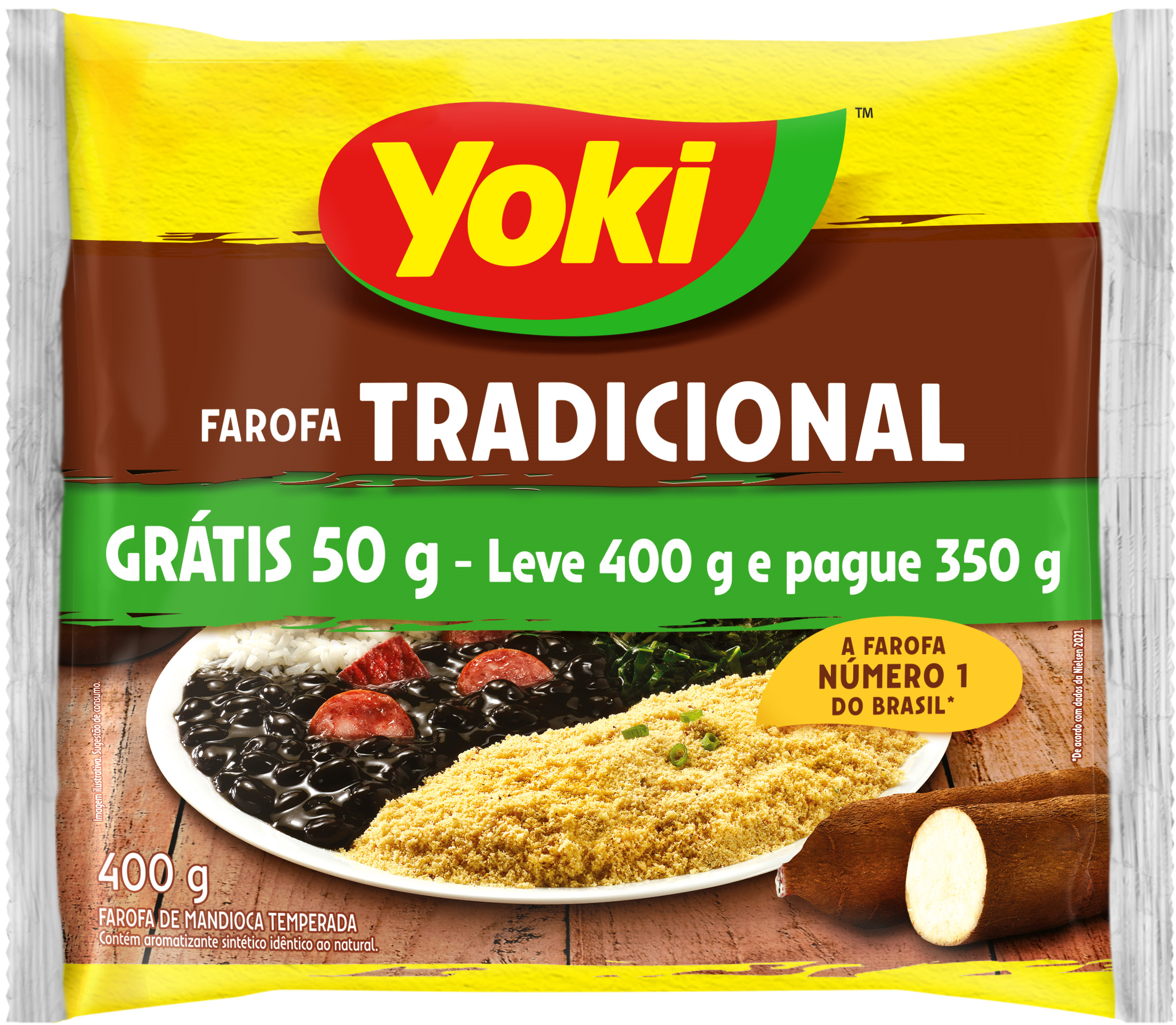 FAROFA TRADICIONAL YOKI LV400GR PG350GR