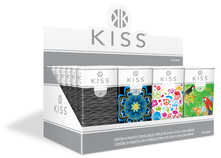 LENCO DE BOLSO KISS 28X10