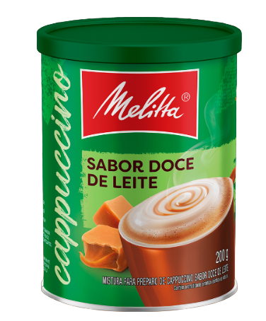 CAPPUCCINO MELITTA 200GR DOCE DE LEITE