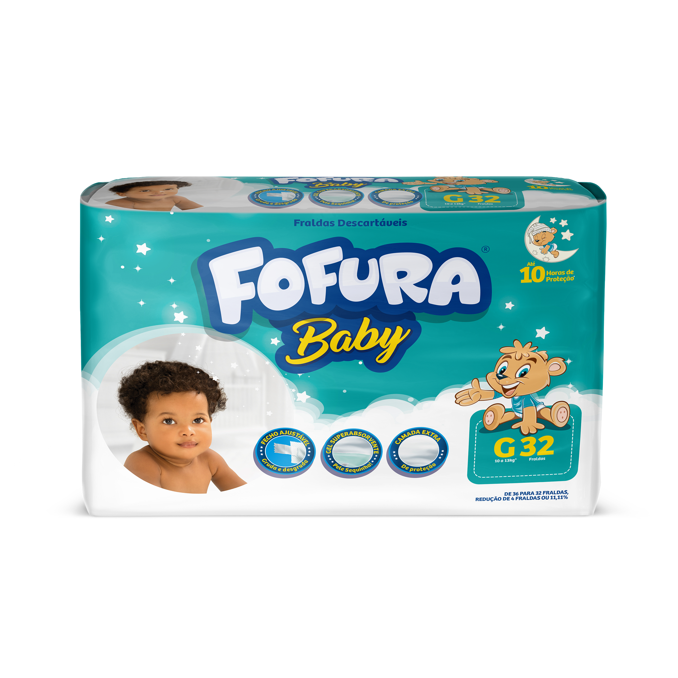 *FRALDA DESC.FOFURA BABY MEGA G C/32