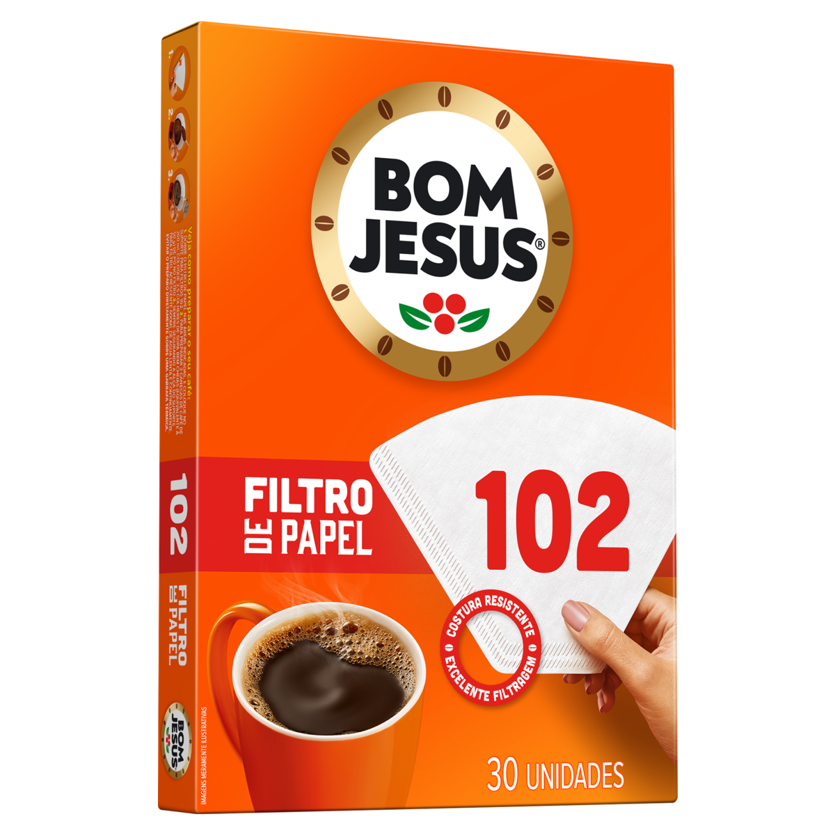 FILTRO DE PAPEL BOM JESUS 102 C/ 30 UND