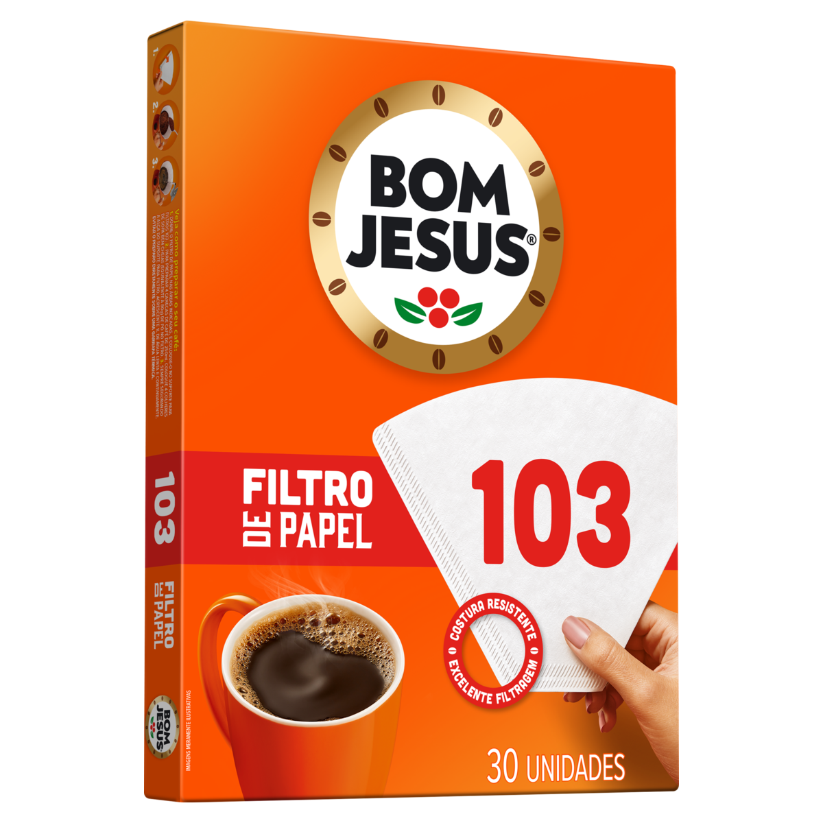 FILTRO DE PAPEL BOM JESUS 103 C/ 30 UND