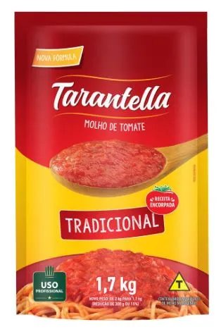 MOLHO DE TOM. TARANTELLA 1,7KG TRADICI