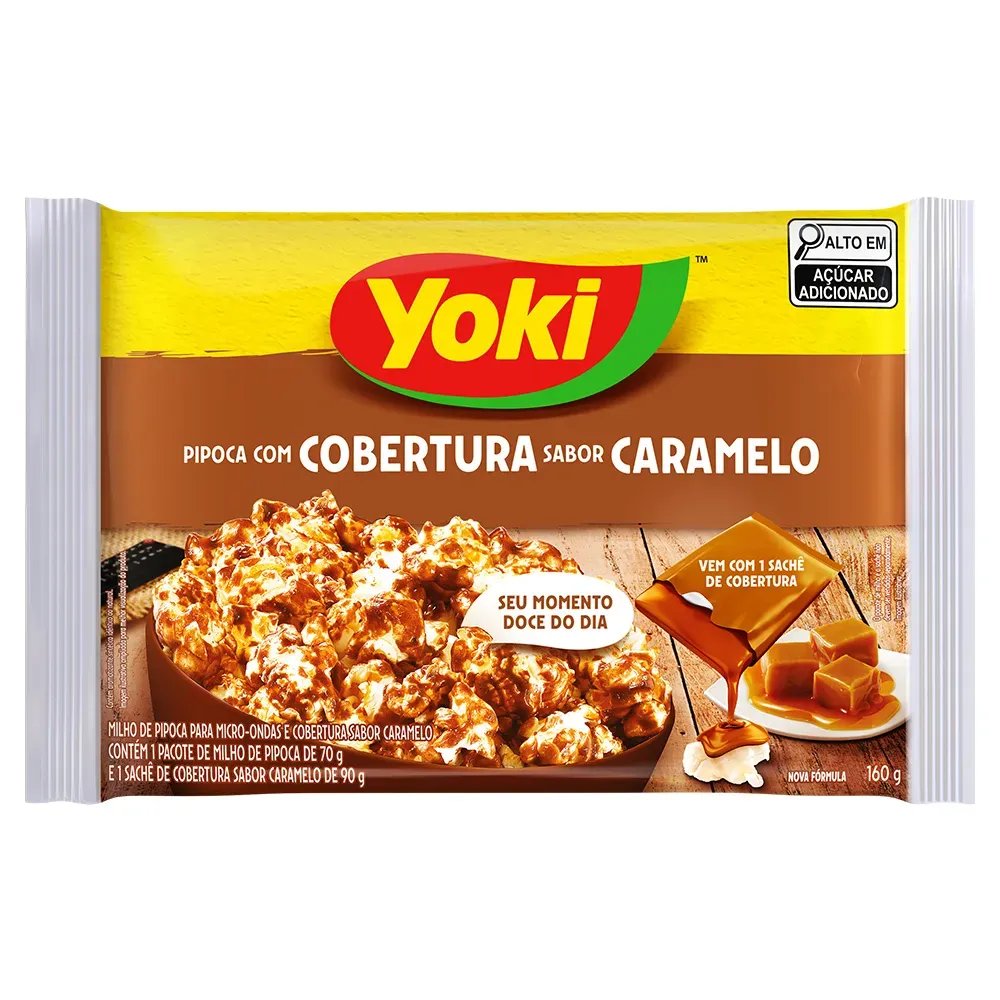 PIPOCA MICRO YOKI 160GR CARAMELO