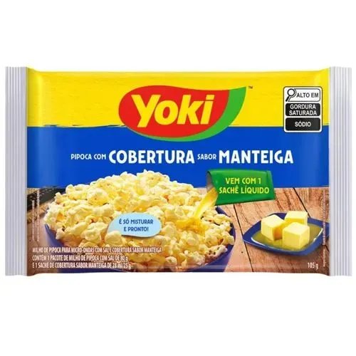 PIPOCA MICRO YOKI 105GR MANTEIGA
