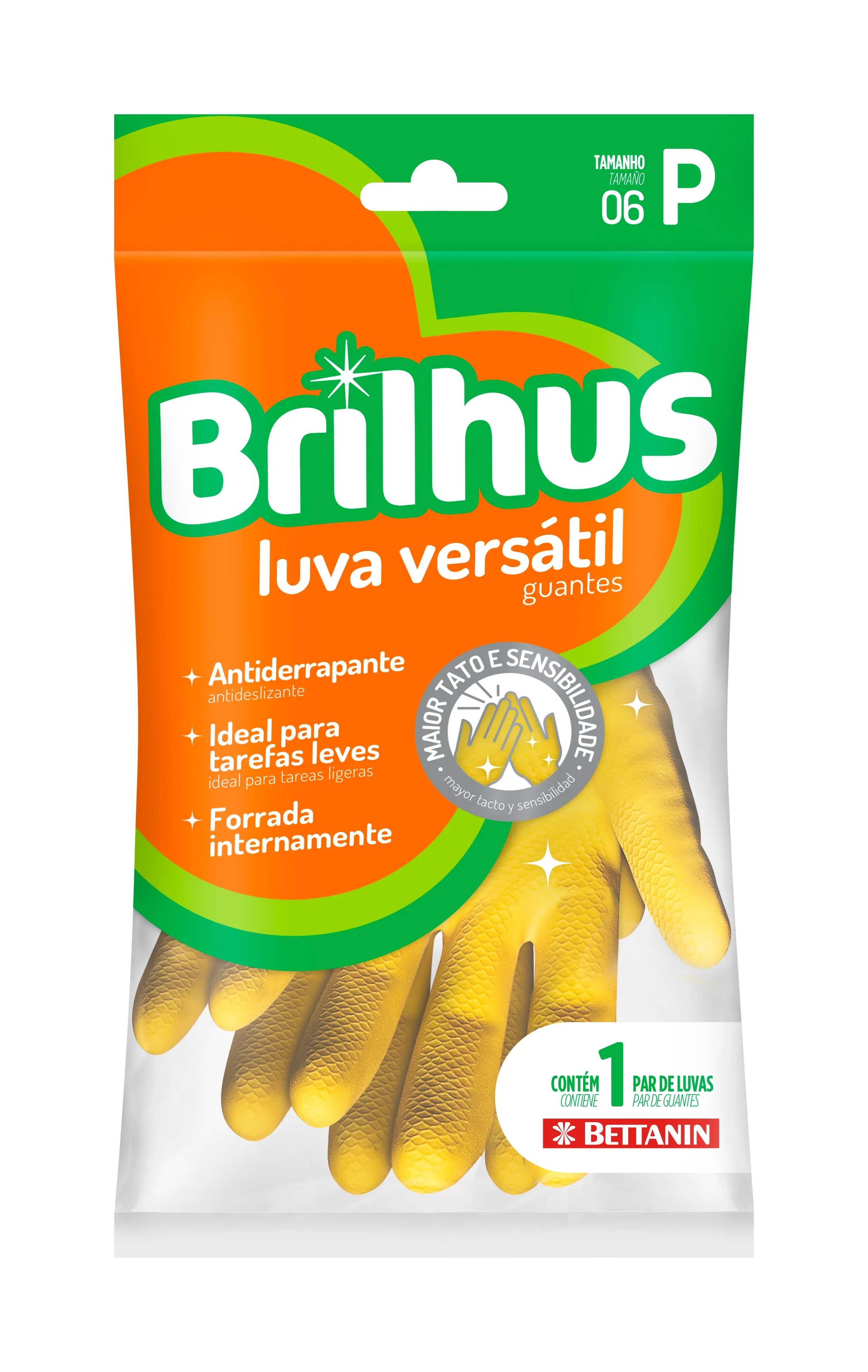 LUVA BRILHUS VERSATIL LATEX P