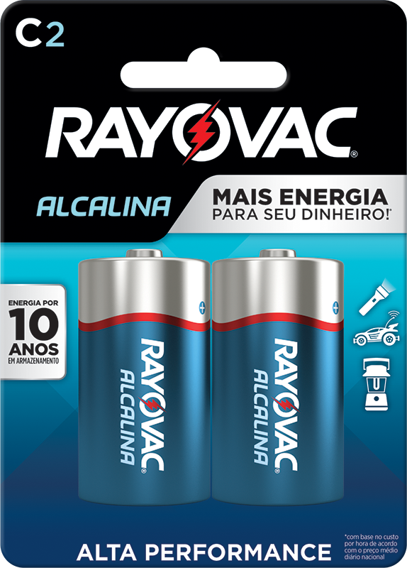 PILHA RAY. ALCAL.MED.E-SM.C/ 2
