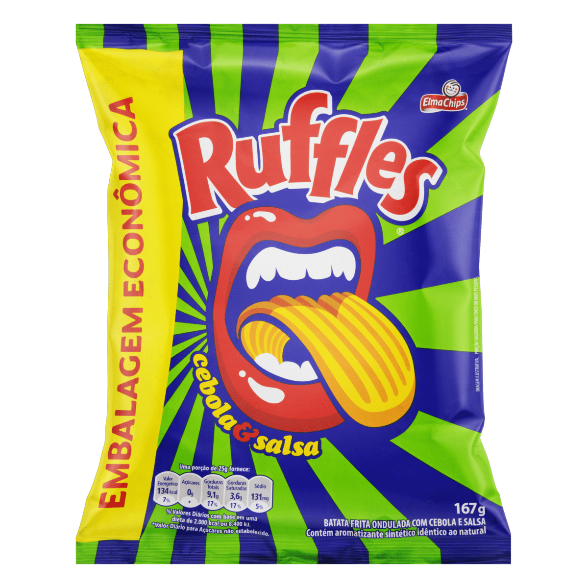 BATATA RUFFLES 30GR PIMENTA MEXICANA