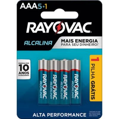 PILHA RAY. ALCAL.AAA PAL.C/ 4