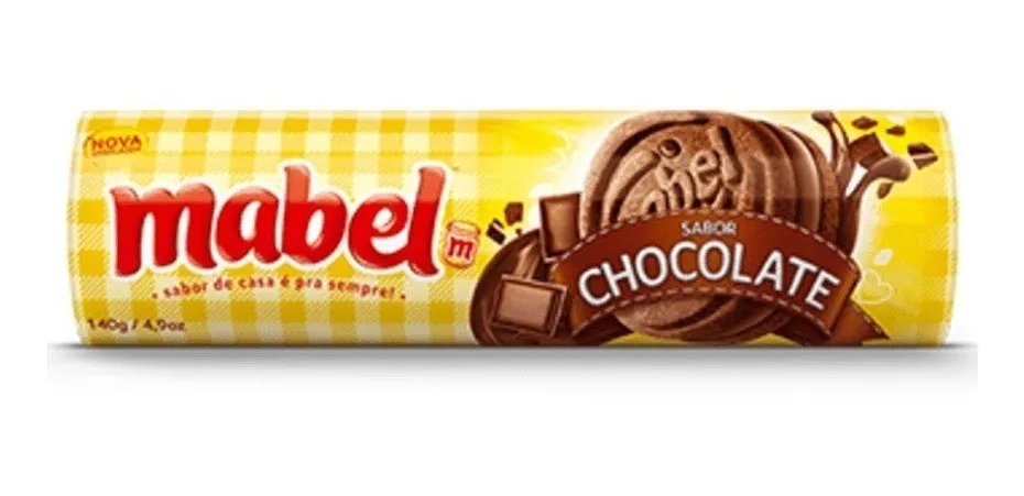 BISC. RECHEADO MABEL 140GR CHOCOLATE
