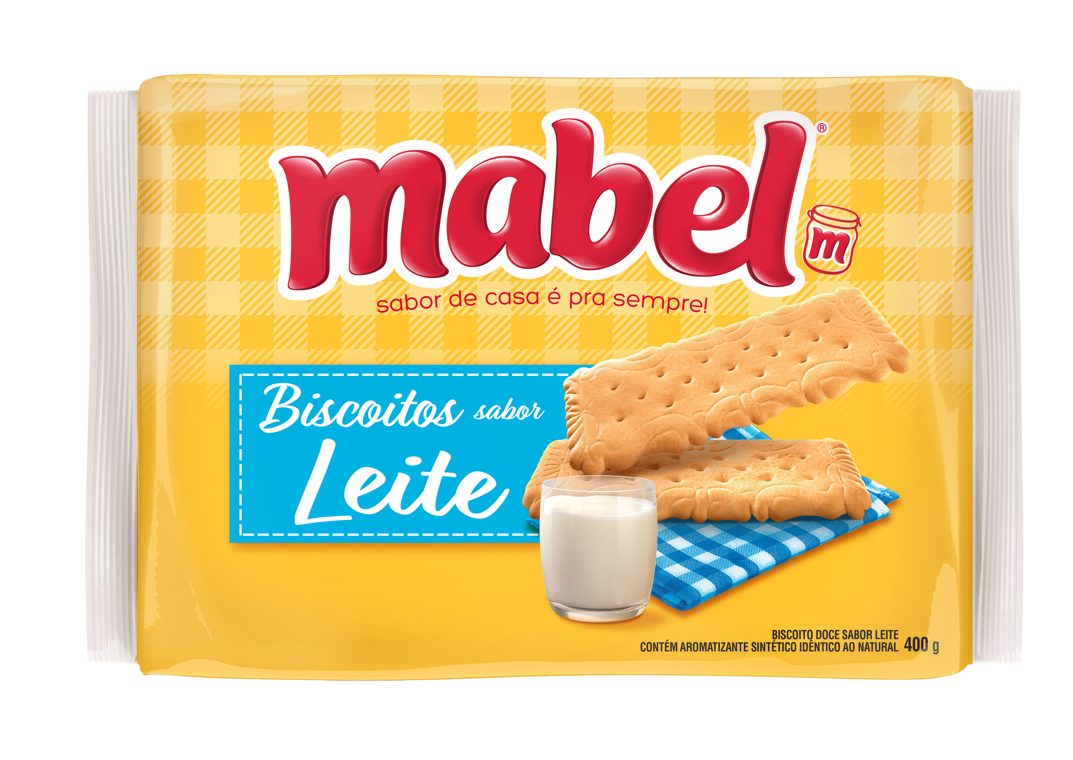 BISC. LAMINADO DOCE MABEL 400GR LEITE