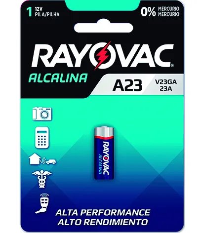 PILHA RAY. ELET. ALCAL.V23GA-12V C/ 1