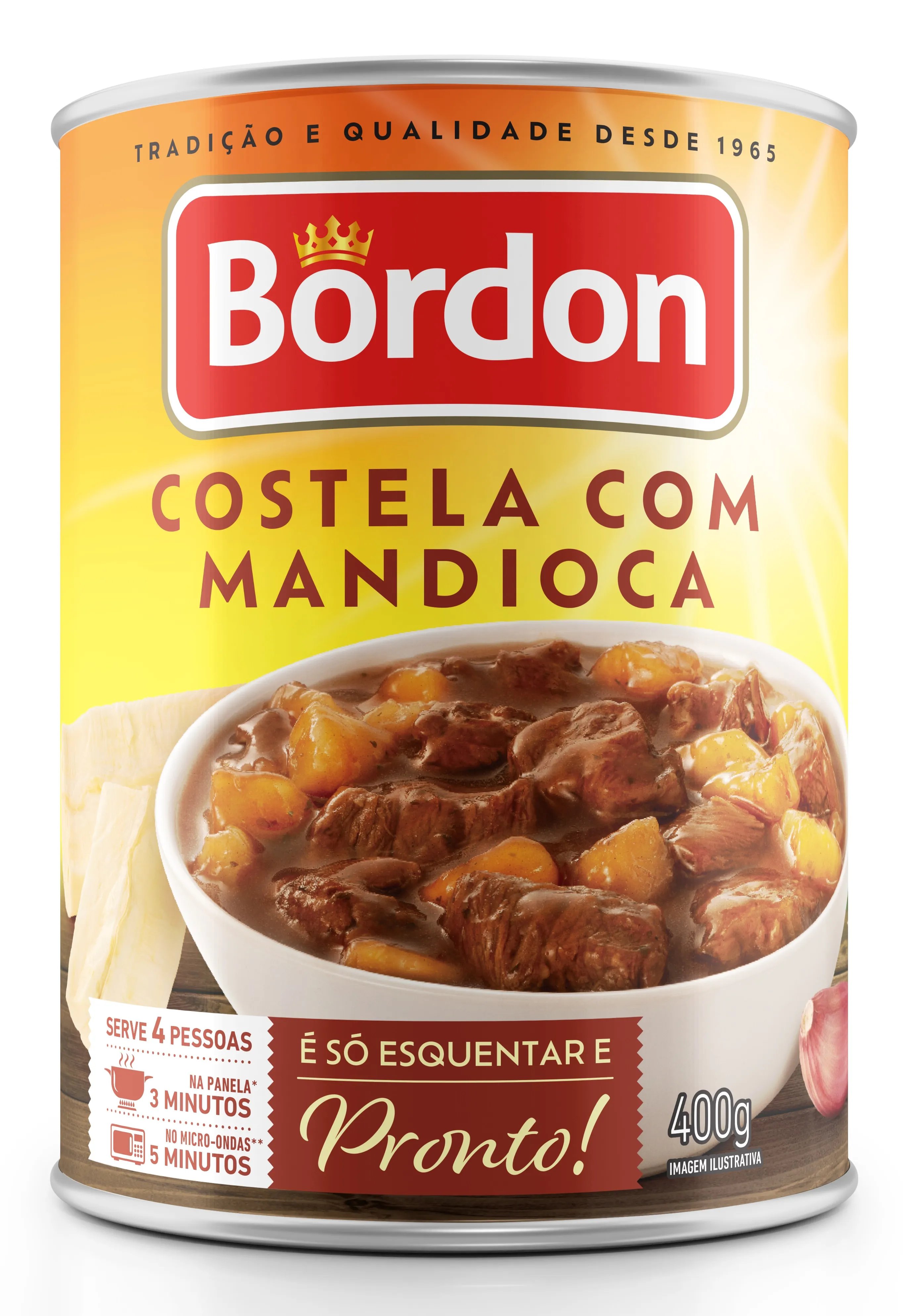 CARNE BORDON COZIDA COSTELA COM MANDIOCA