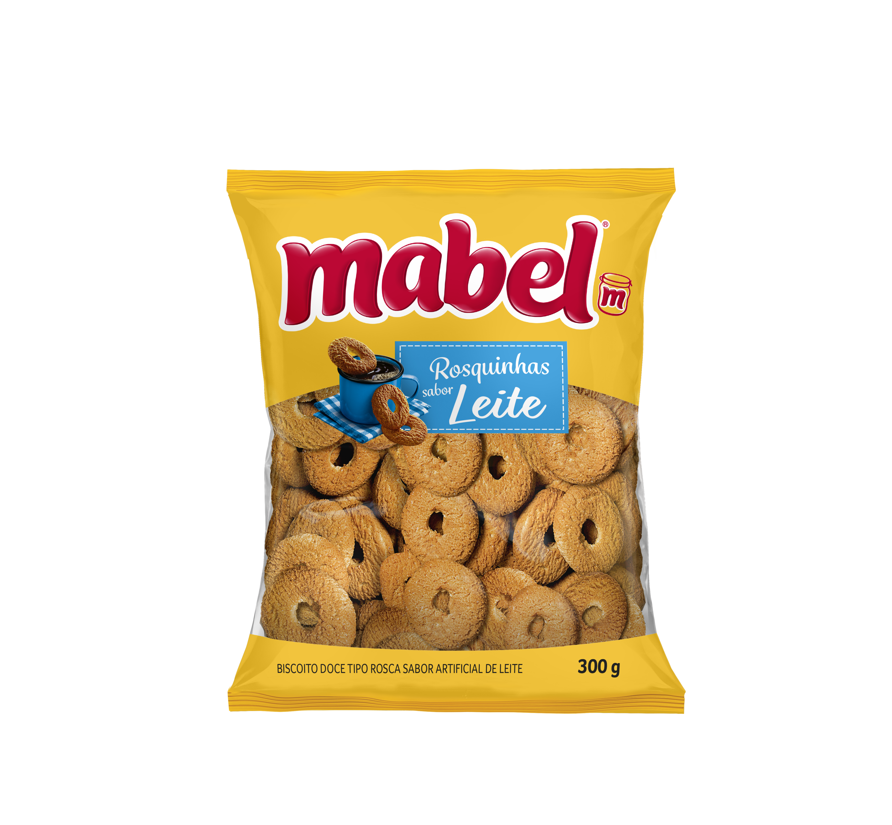 BISC. ROSQUINHA MABEL 300GR LEITE