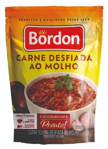 CARNE BOV COZIDA BORDON DESFIADA 200GR P