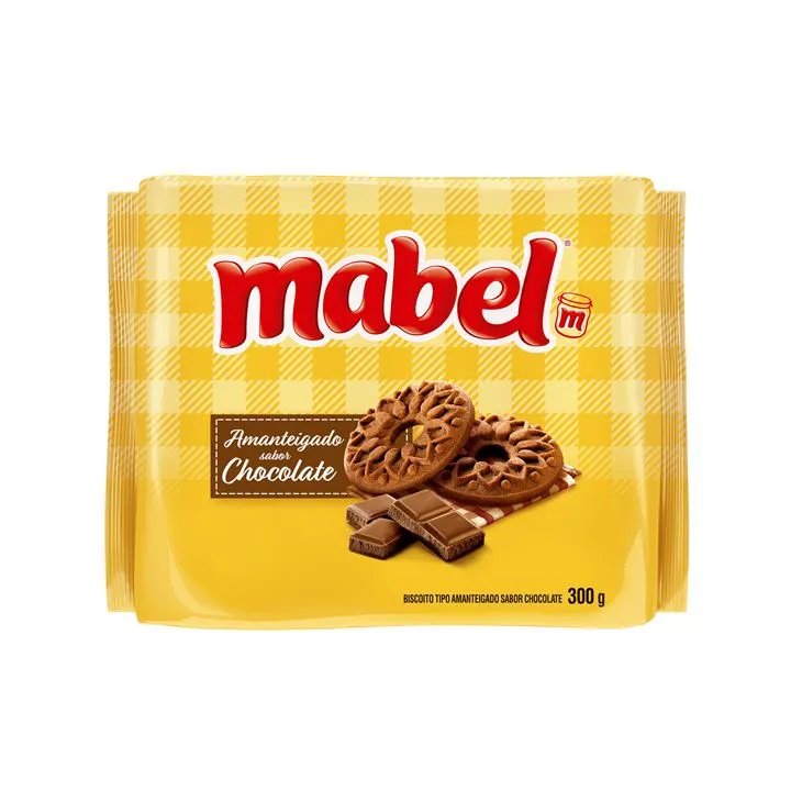 BISC. AMANTEIGADO MABEL 300GR CHOCOLA