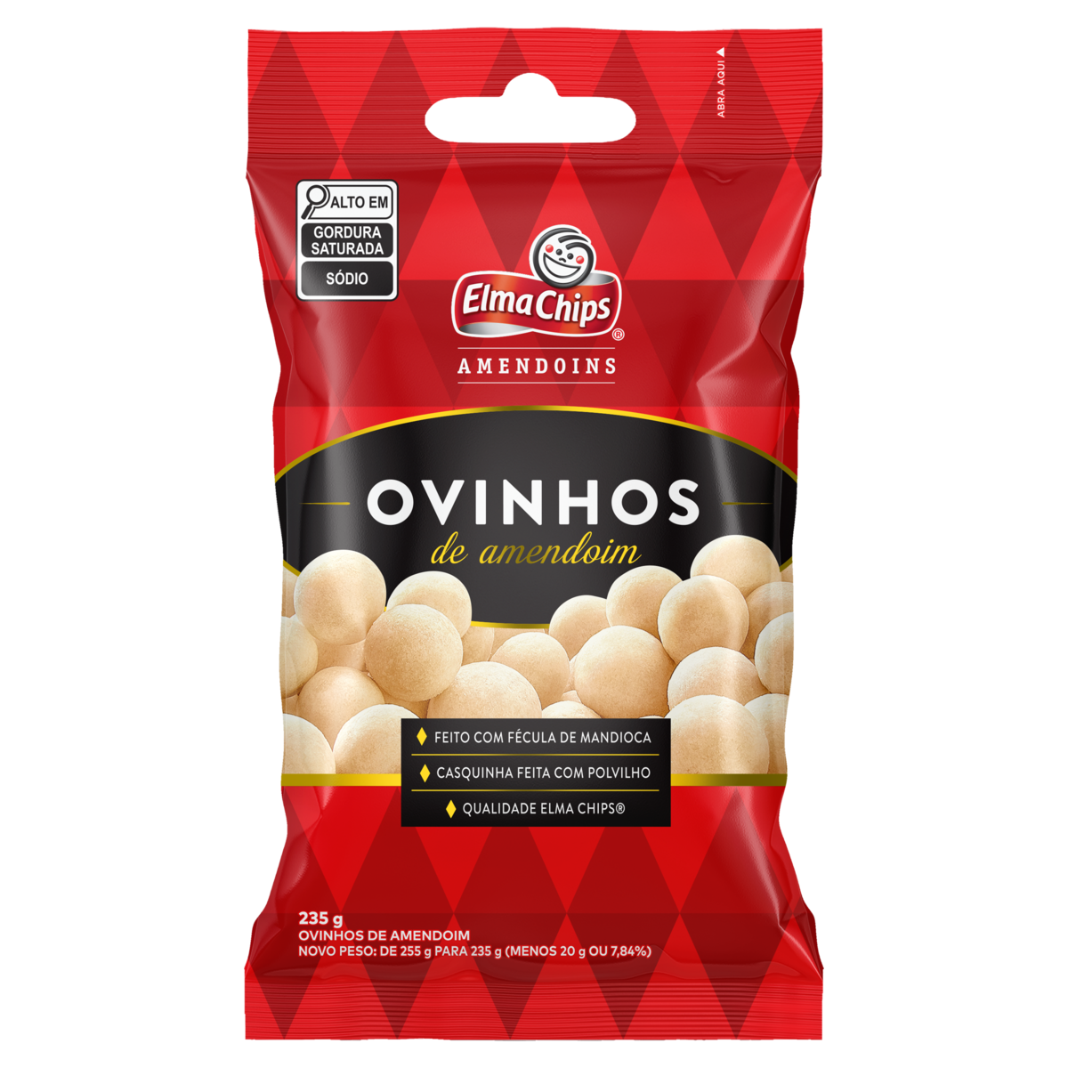 AMENDOIM ELMA CHIPS OVINHO 235GR