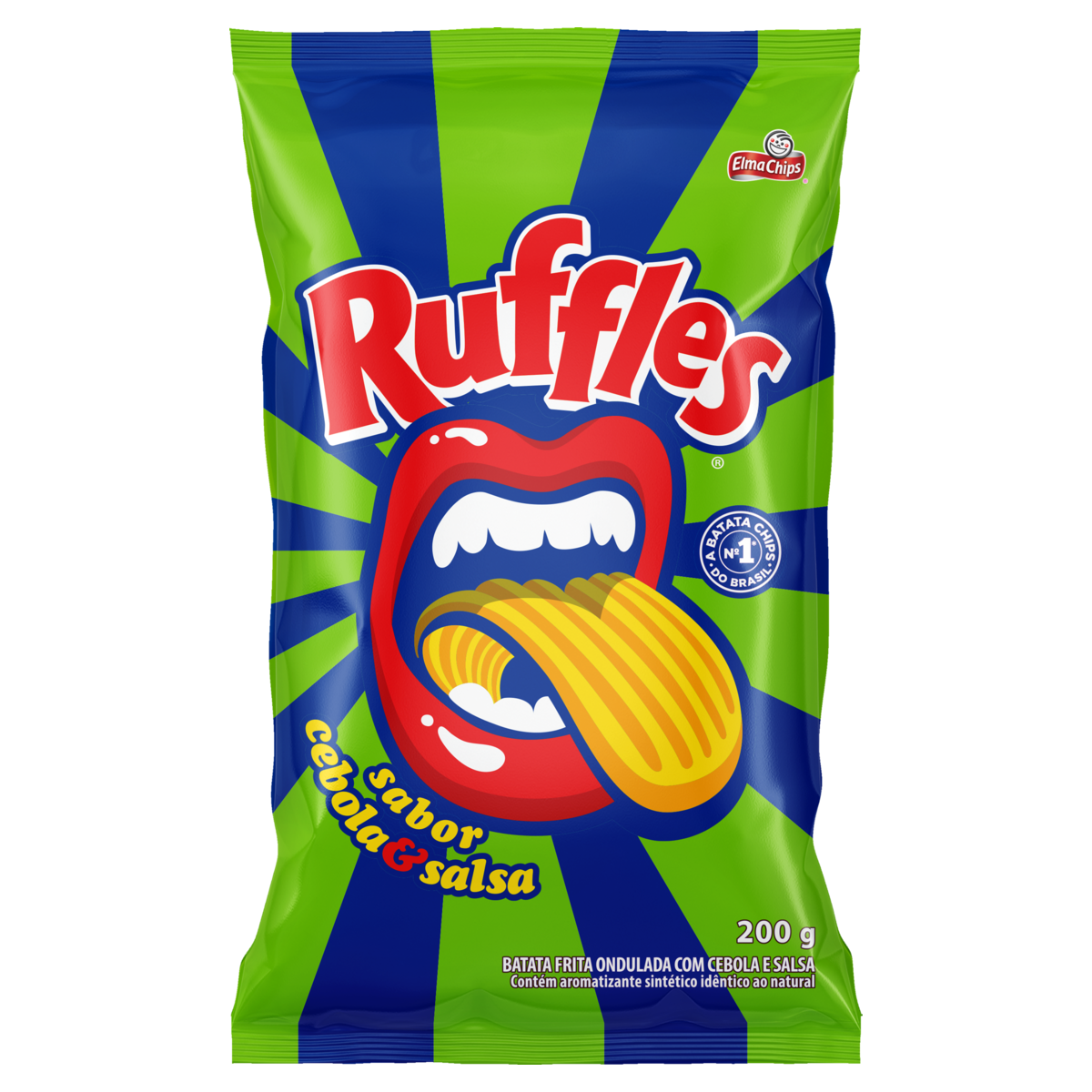 BATATA RUFFLES 200GR CEBOLA E SALSA