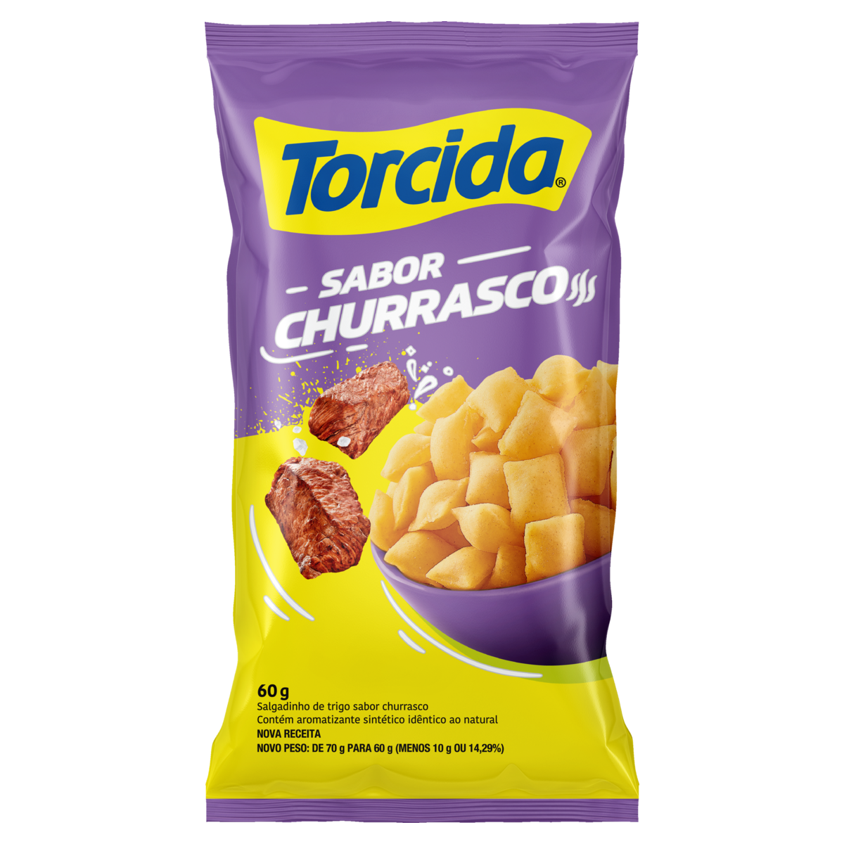 SALGADINHOS TORCIDA 60GR CHURRASCO