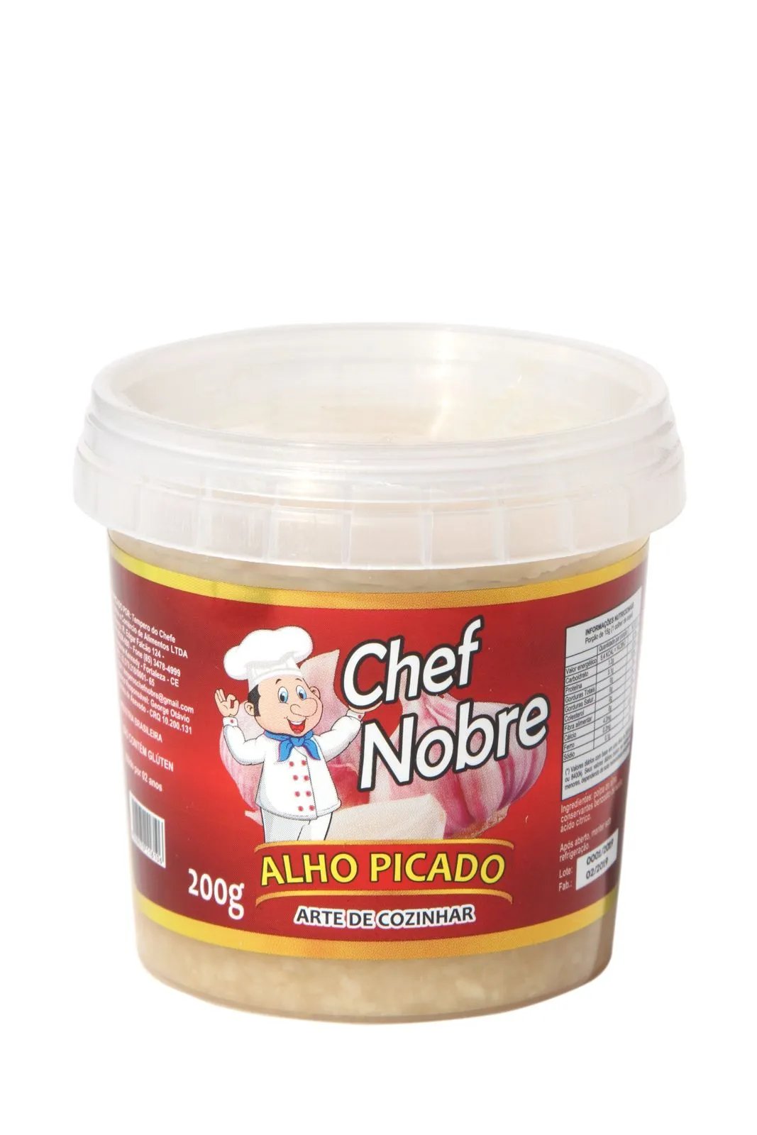 ALHO PICADO 200GR CHEF NOBRE