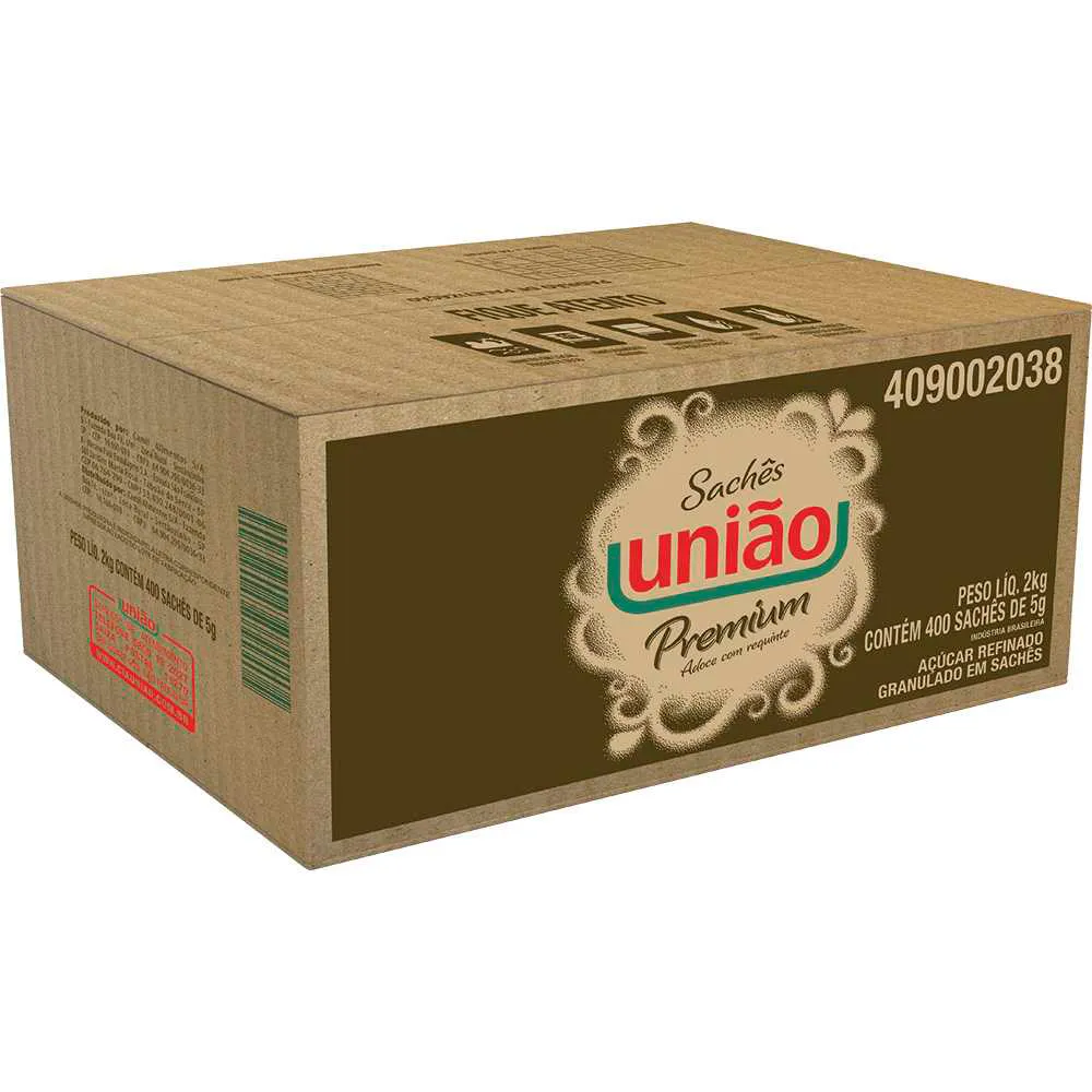 ACUCAR UNIAO 400X5GR PREMIUM SACHE