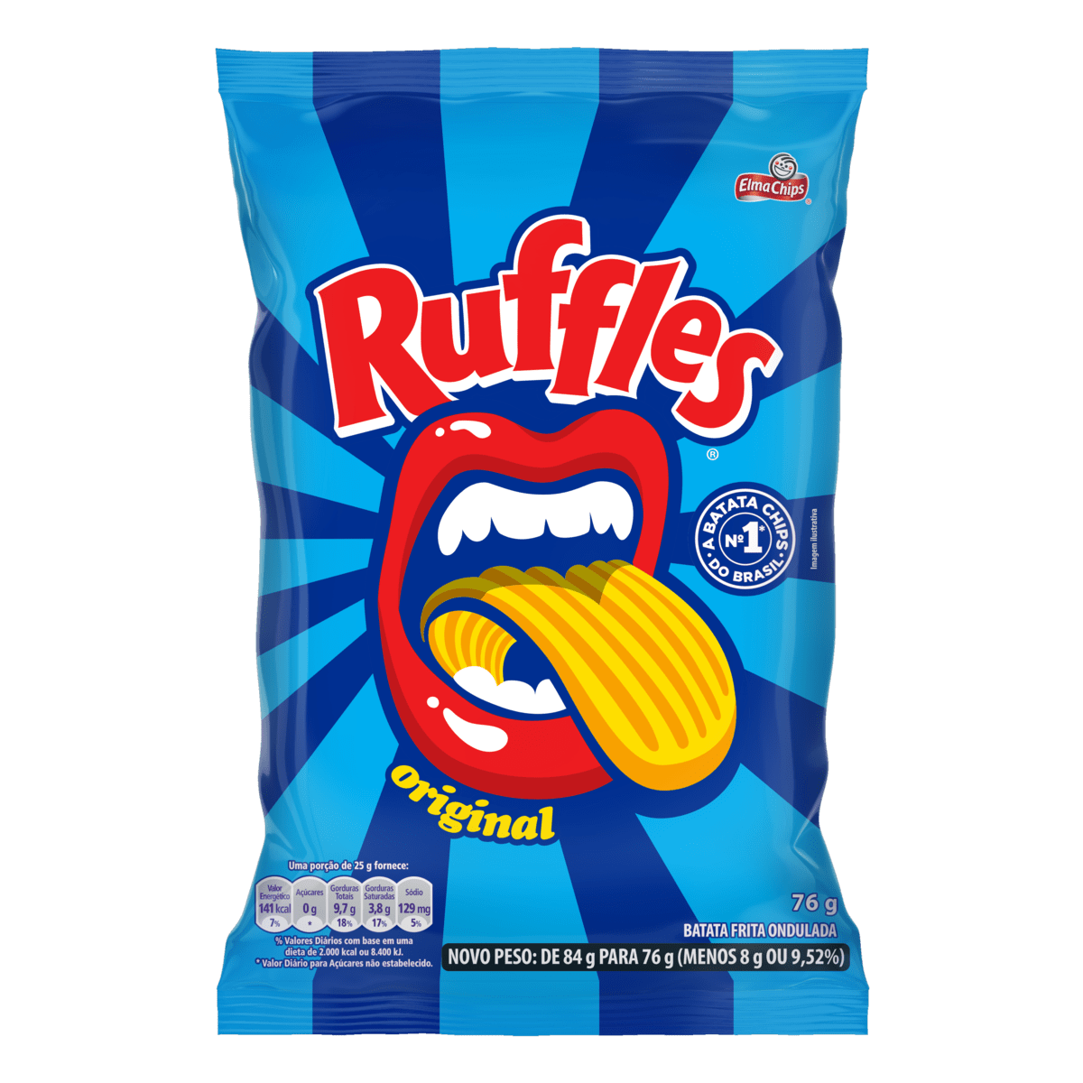 BATATA RUFFLES 76GR SAL