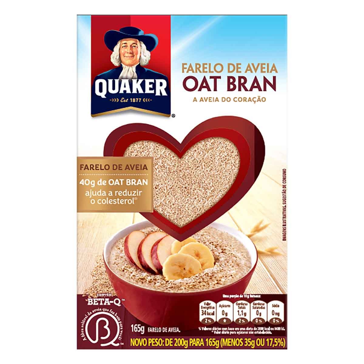 AVEIA QUAKER 165GR OAT BRAN