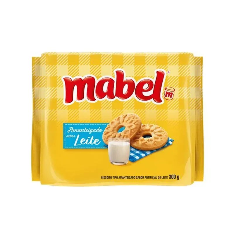 BISC. AMANTEIGADO MABEL 300GR LEITE