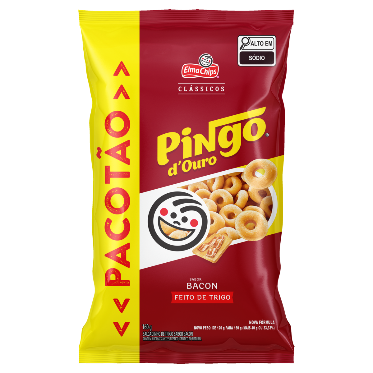 SALGADINHOS PINGO DOURO 160GR BACON