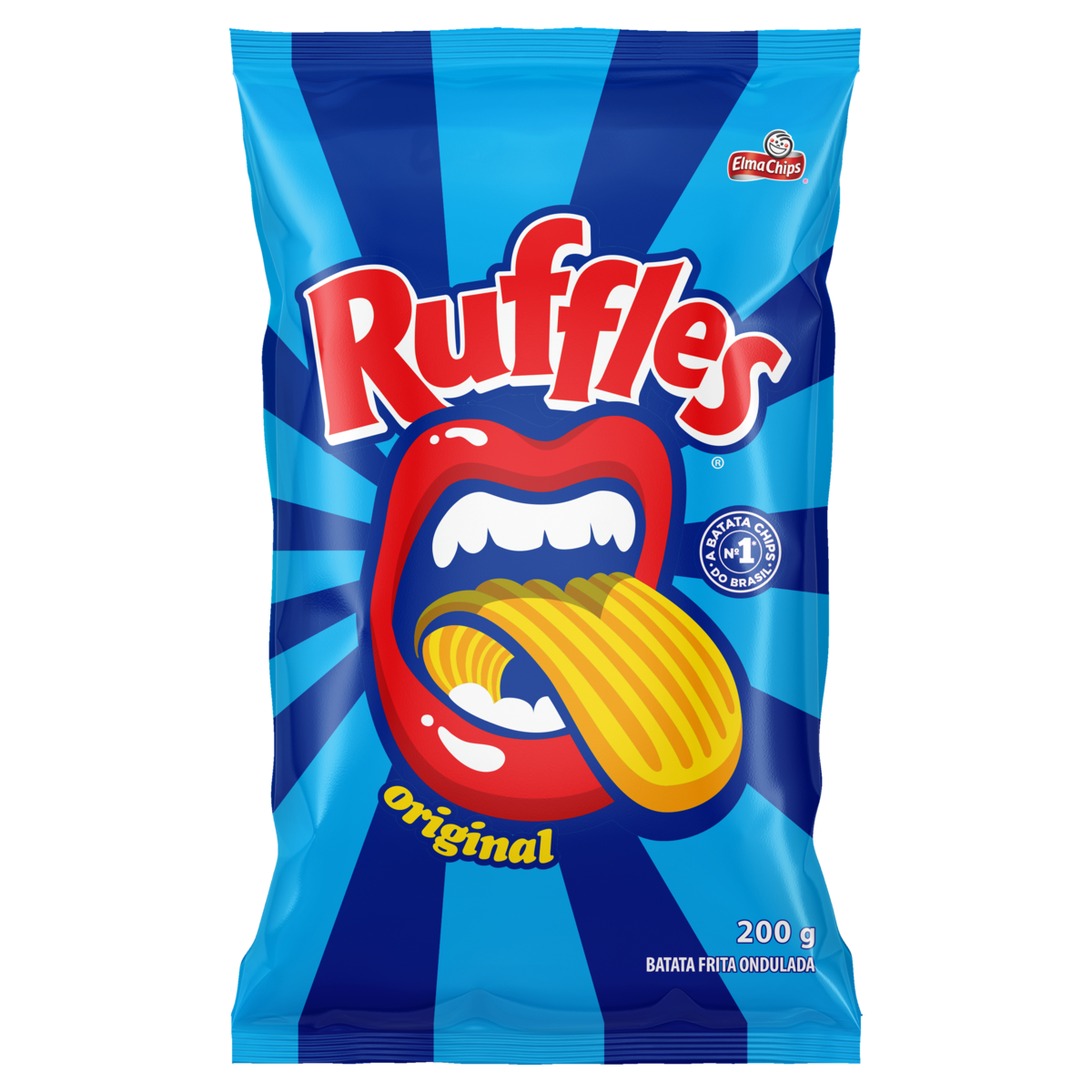 BATATA RUFFLES 200GR SAL