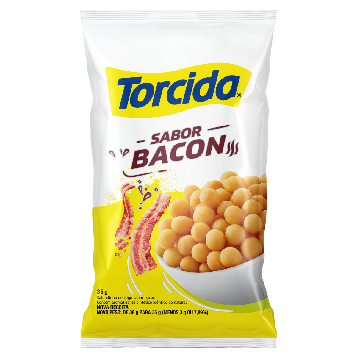 SALGADINHOS TORCIDA 35GR BACON