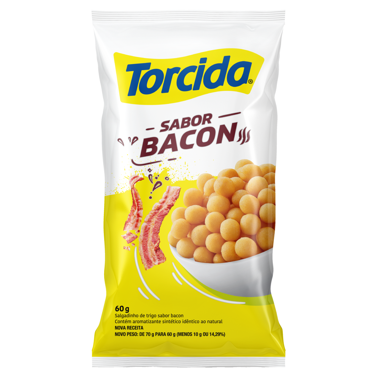 SALGADINHOS TORCIDA 60GR BACON