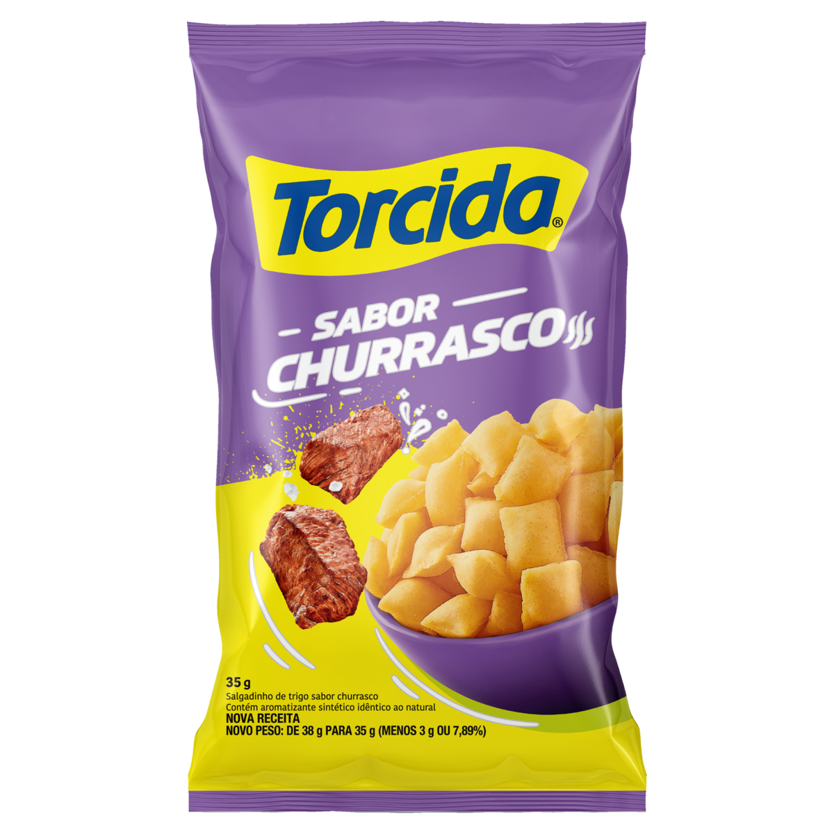 SALGADINHOS TORCIDA 35GR CHURRASCO