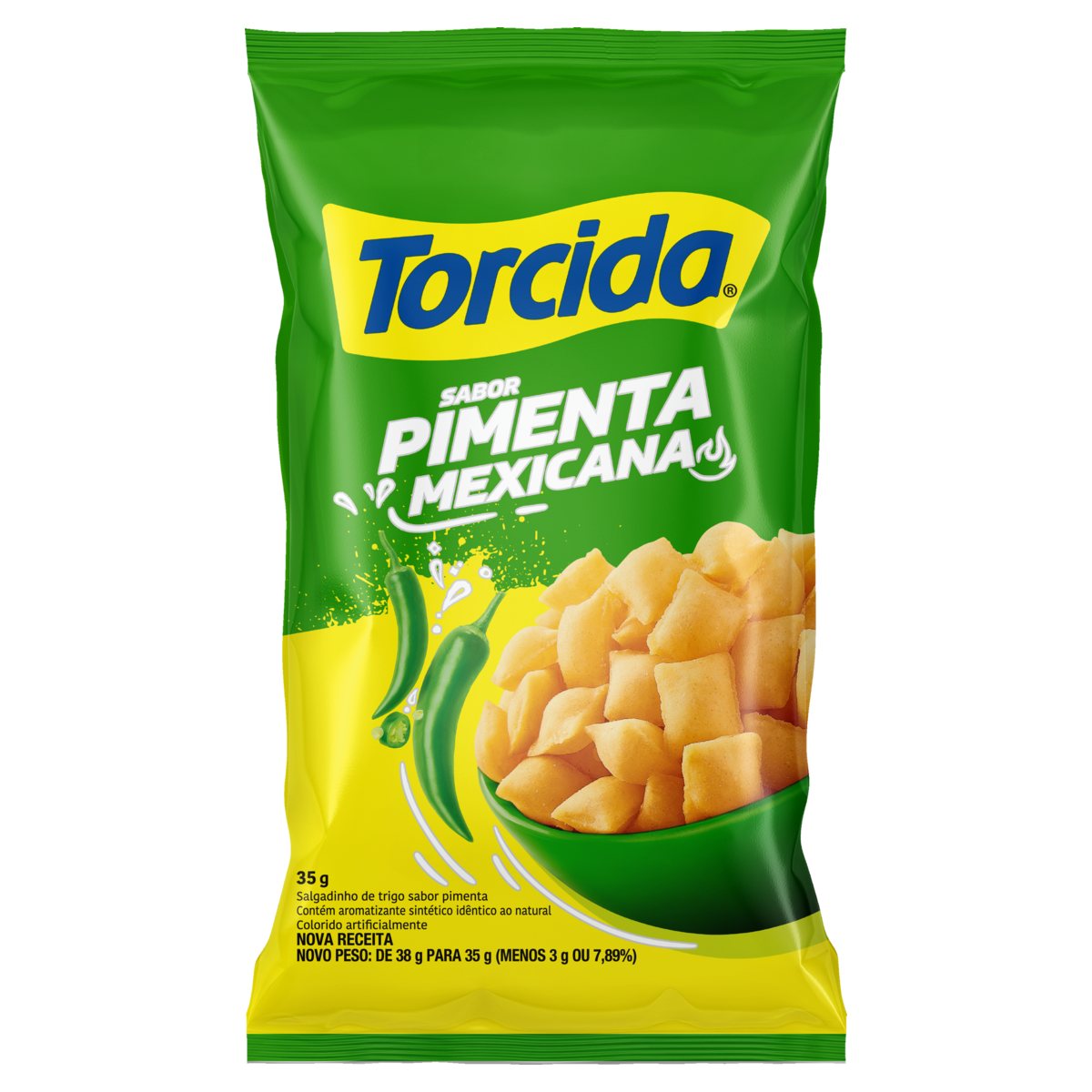 SALGADINHOS TORCIDA 35GR PIMENTA MEXICAN