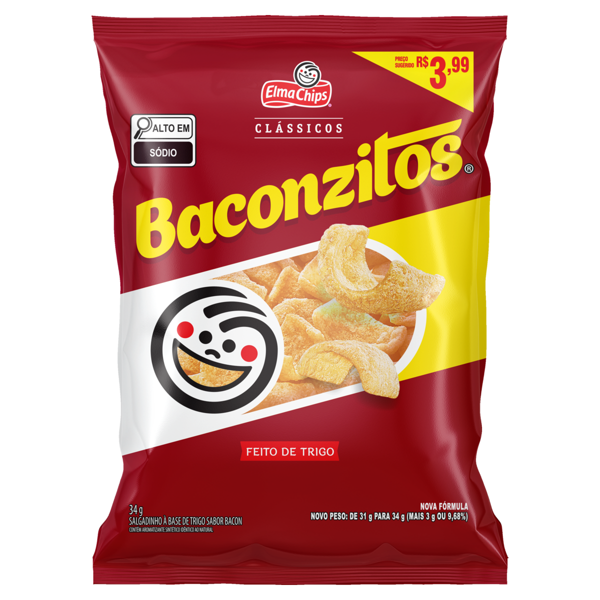 SALGADINHOS BACONZITOS 34GR C/PRECO