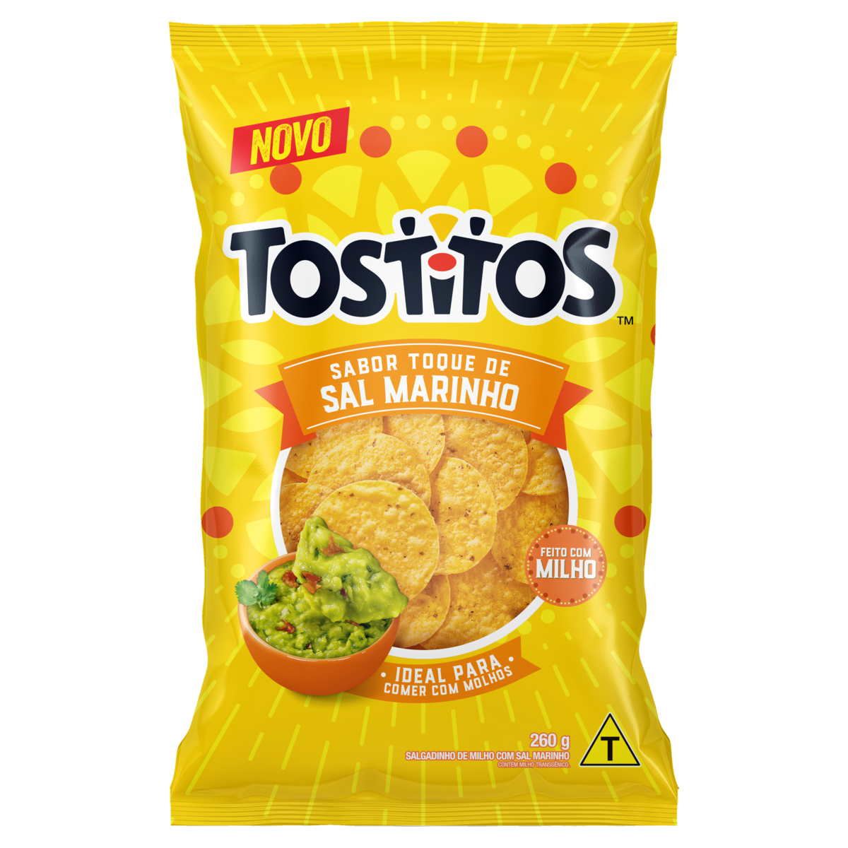 SALGADINHOS TOSTITOS 260GR SAL MARINHO