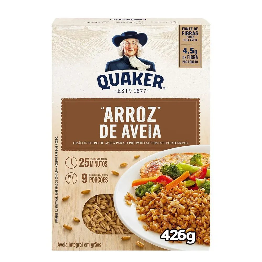 ARROZ DE AVEIA QUAKER 426GR EM GRAOS