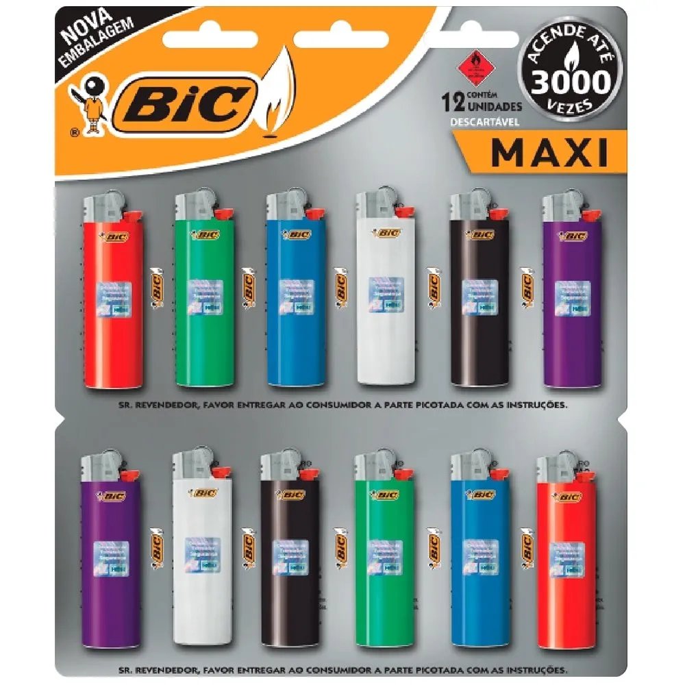 ISQUEIRO BIC MAX C/ 12